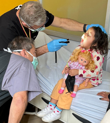 Throat exam, Nicaragua